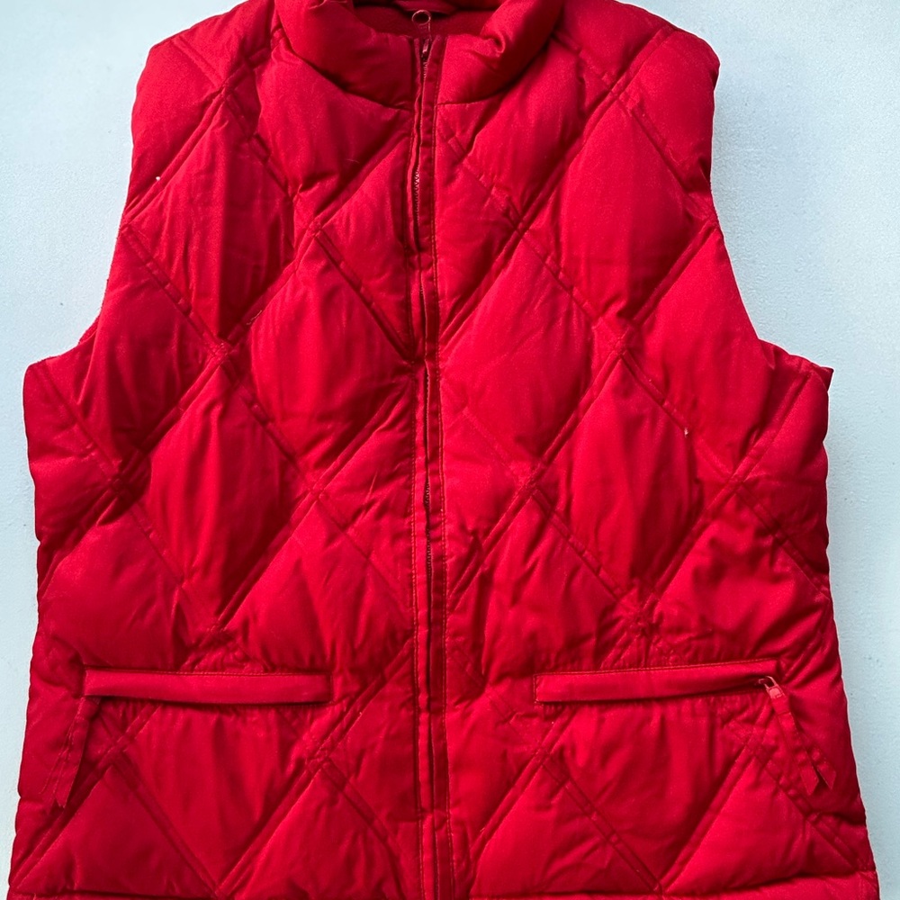GAP Red Quilted Vest